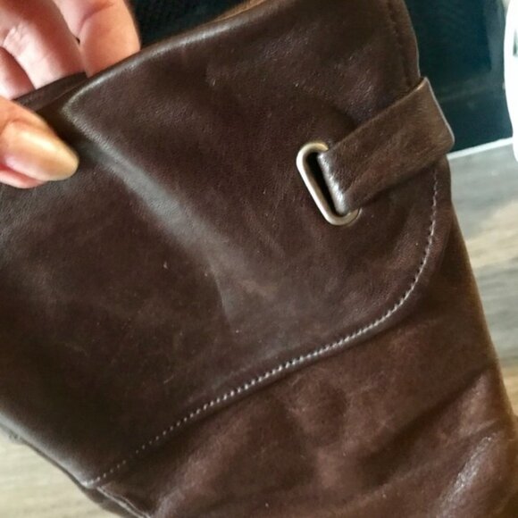 Beautiful Frye Brown Mid Calf Leather Boots! Vintage, Boho Chic! Sz 9.5 - Picture 3 of 7